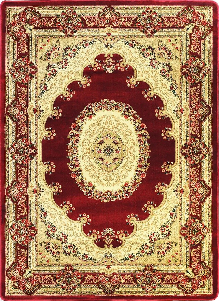 BE Koberec Adora 5547 RED – červený obdĺžnikový Rozmer: 180x260 cm