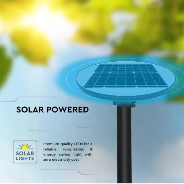 LED Solárna pouličná lampa so senzorom LED/10W/3,2V 6500K IP65+ diaľkové ovládanie