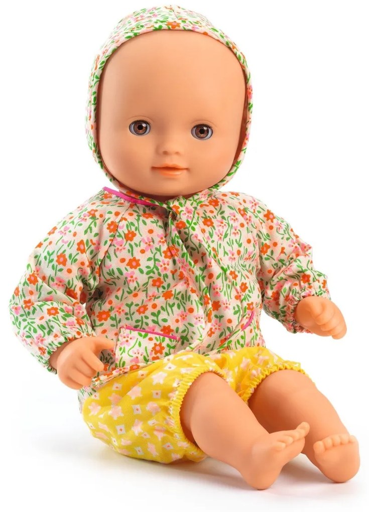 Baby Pomea - bábika Flora so štýlovým oblečkom Petit Pan