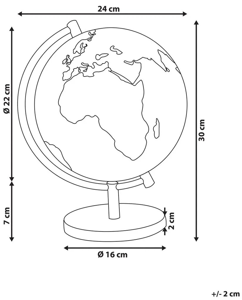 Glóbus 30 cm VICCO (žltá). Vlastná spoľahlivá doprava až k Vám domov. 1023300