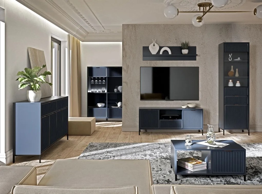 TV skrinka Eleganzo 135 cm indigo