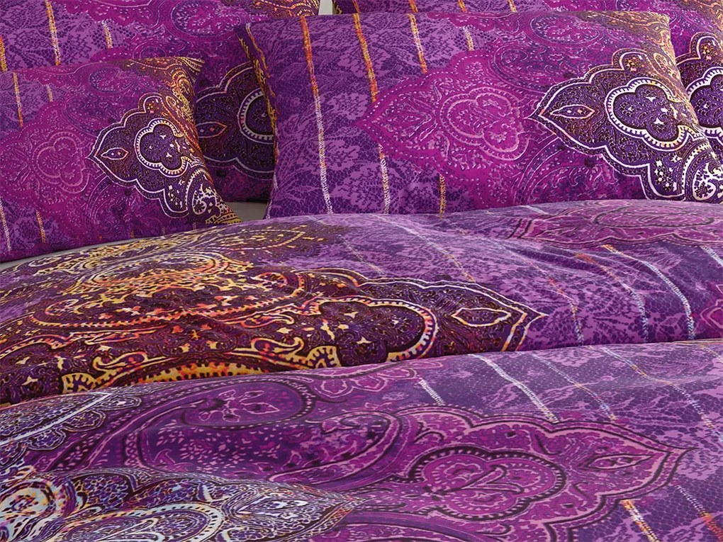 Obliečky z mikrovlákna CHANTAL fialové Rozmer obliečky: 70 x 80 cm | 140 x 200 cm