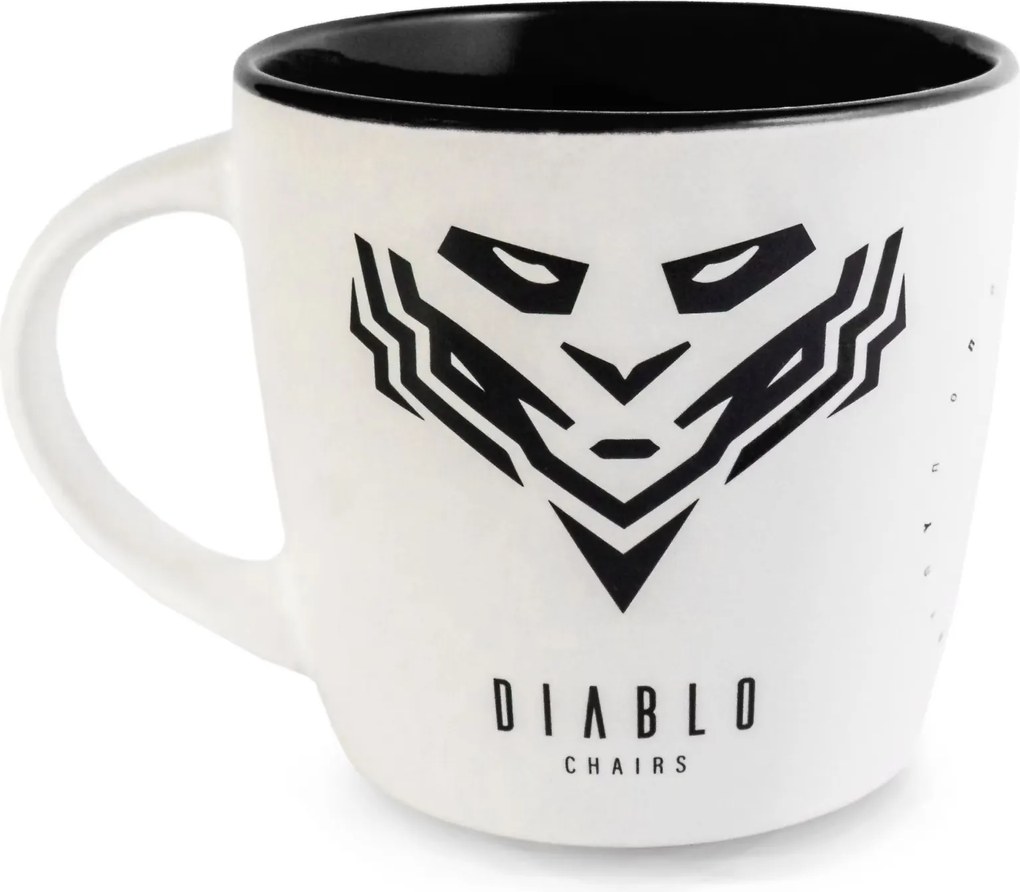 Hrnček Diablo Chairs bielo-čierna