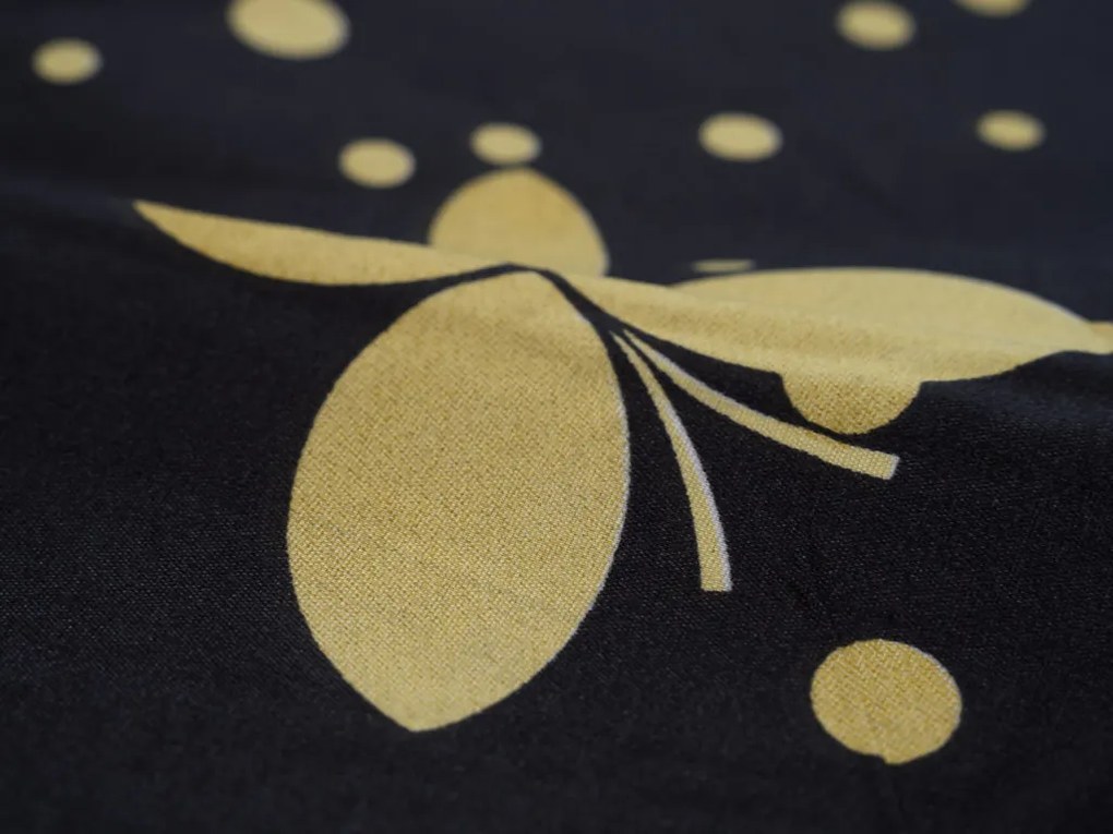 Obliečky z mikrovlákna VISATA čierne Rozmer obliečky: 70 x 90 cm | 140 x 200 cm