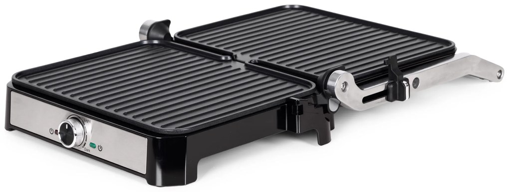 KADEN Elektrický kontaktný gril panini, vrúbkované platne 2000W KADEN