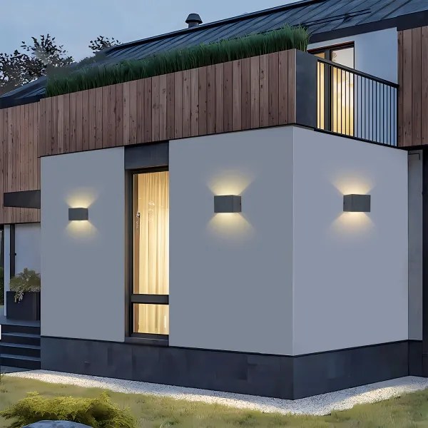 Brilagi - LED Vonkajšie nástenné svietidlo DONNANI LED/5W/230V 10 cm antracit IP44