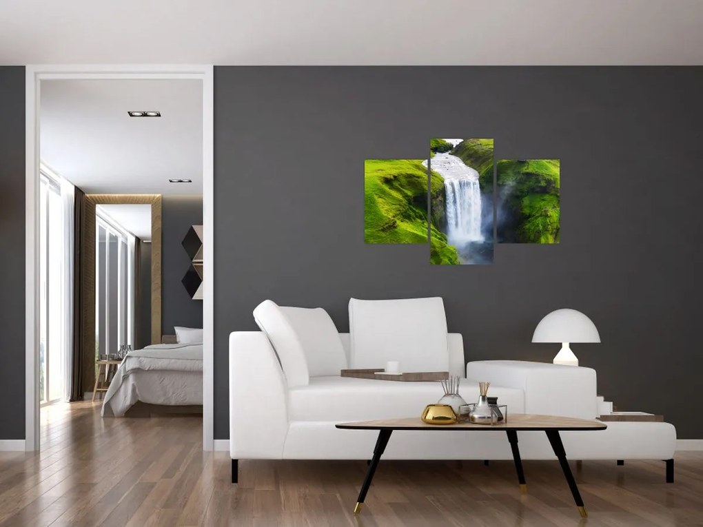 Obraz - Vodopád Skogafoss (90x60 cm)