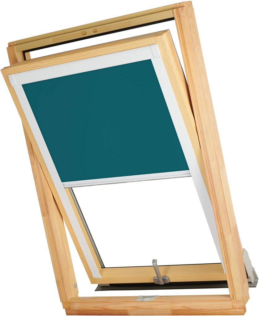 Dekodum Termoizolačná roleta na strešné okno typu VELUX SK06/S06/606 Farba látky: Wenge Silver, Farba profilu: Strieborná
