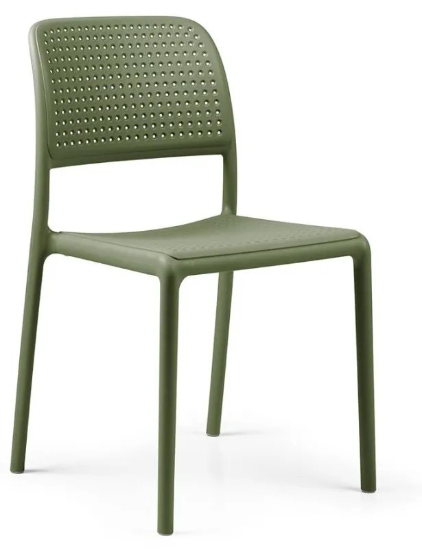 BORA BISTROT záhradná stolička bez podrúčok agave