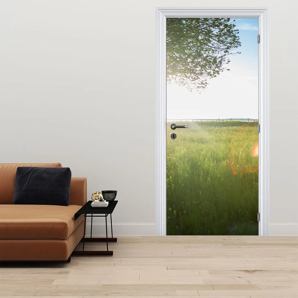 Fototapeta na dvere - Letná lúka (95x205cm)