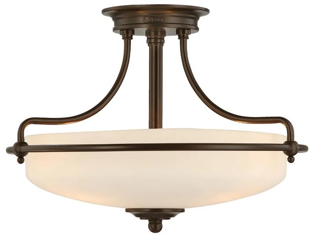 Elstead QZ-GRIFFIN-SFS-PN - Prisadený luster GRIFFIN 3xE27/100W/230V bronz