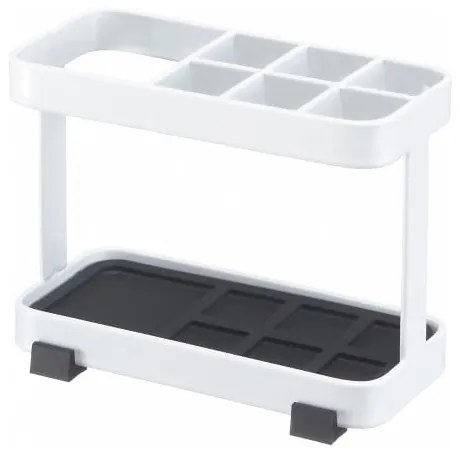 Biely stojan na zubné kefky a pastu YAMAZAKI Tower