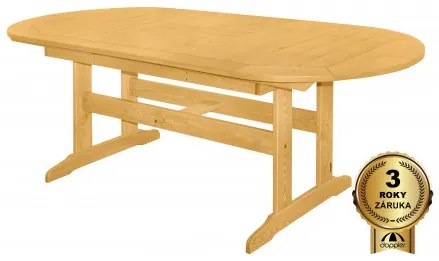 Doppler DOVER - záhradný drevený rozkladací stôl zo severskej borovice 160/210 x 90 x 74 cm