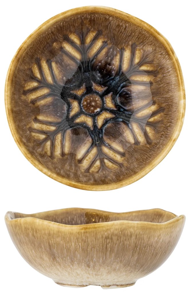 Bloomingville Keramická mištička Acco Bowl Brown 12 cm