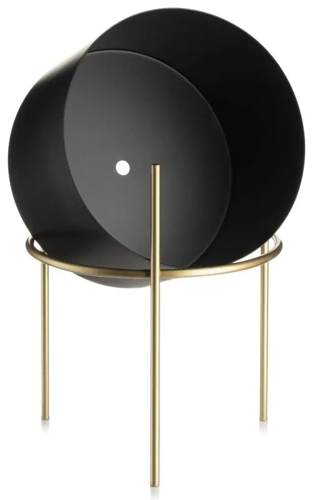Kvetináč na stojane LOFT II 22 cm čierny