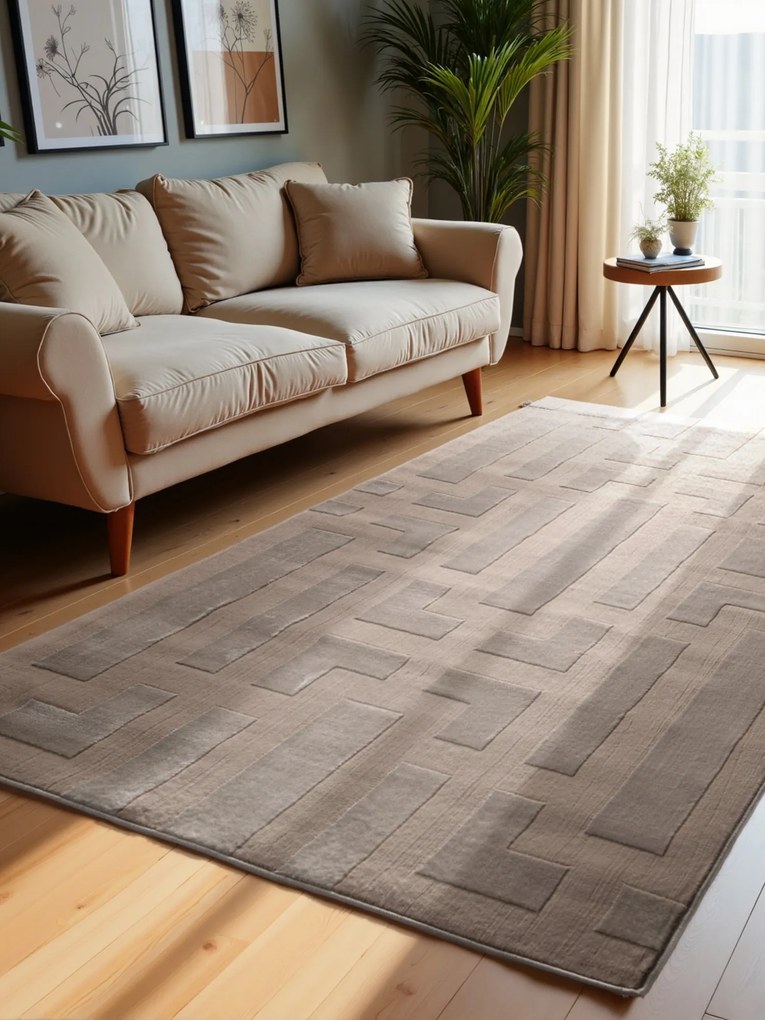 ELLE Decoration, Kusový koberec Perles 106189 Beige Cream z kolekcie Elle, 160x235, béžová, obývacia izba