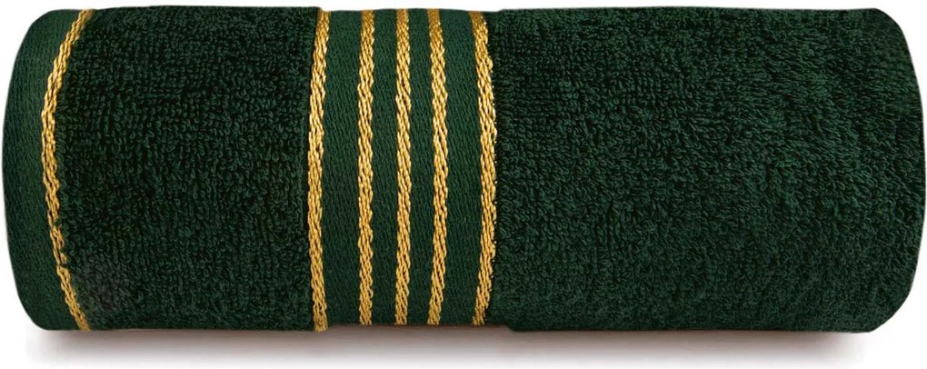 BAVLNENÉ UTERÁKY TIWANO SADA 1 KS 50X90 CM, 1 KS 70X140 CM TMAVOZELENÁ