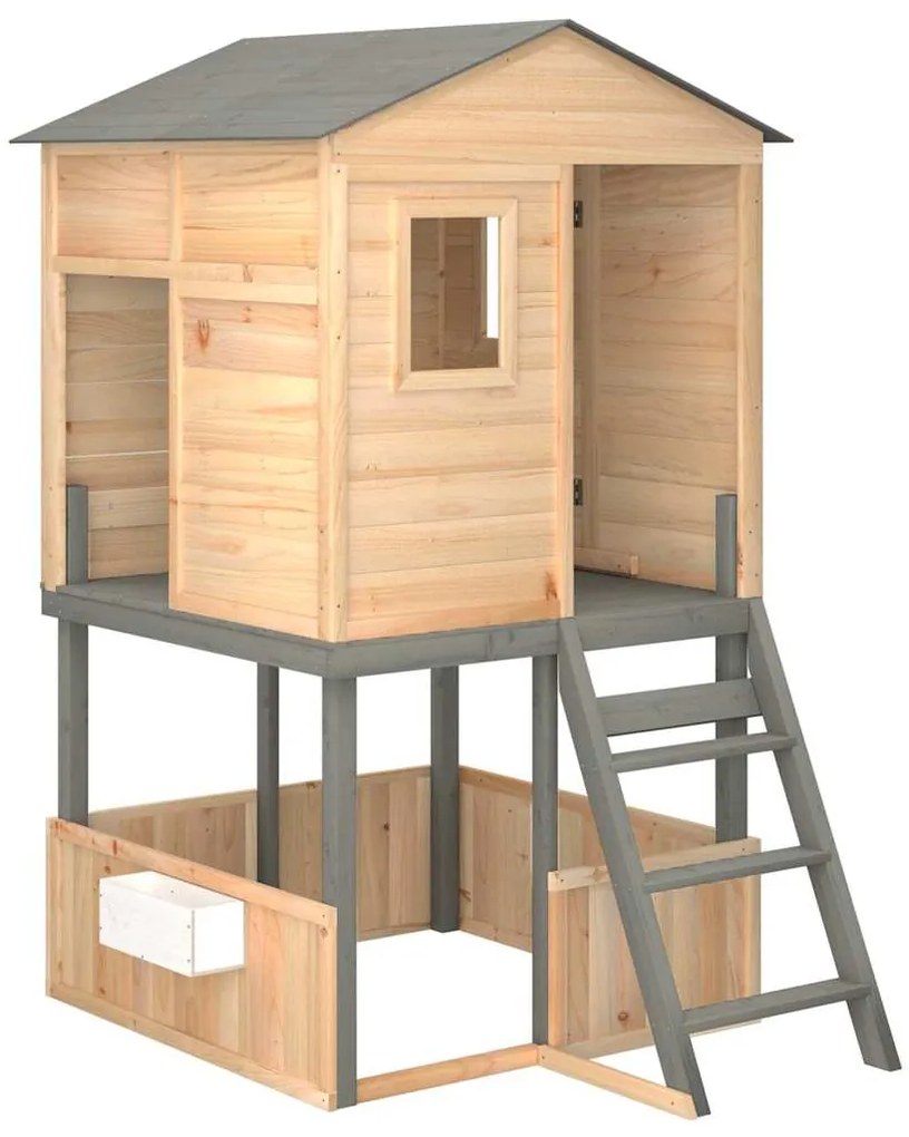 Vonkajšia súprava na hranie masívna jedľa