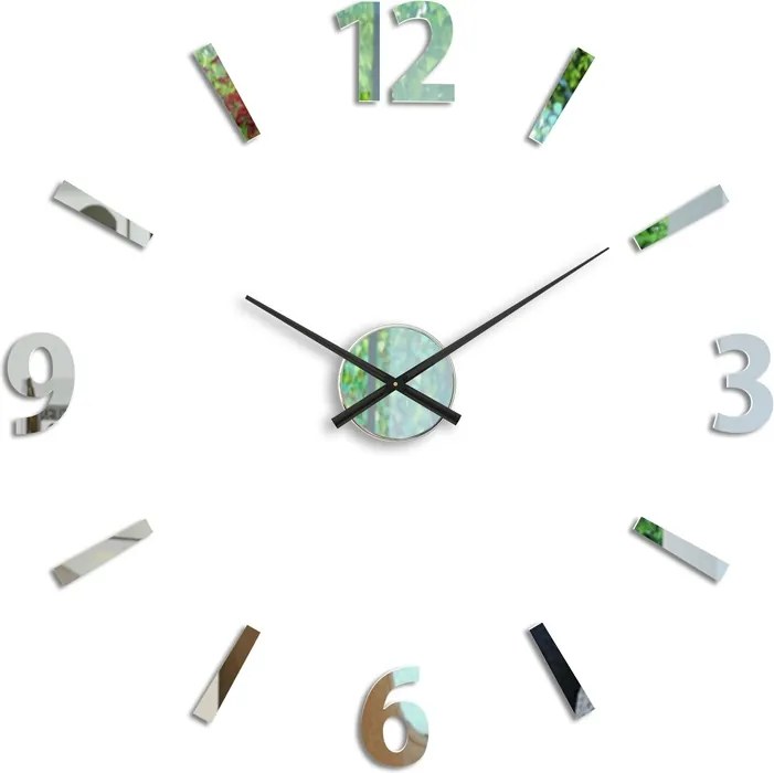 Moderné nástenné hodiny KLAUS MIRROR HMCNH061-mirror