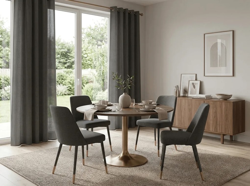 Záves TAVIO 140x250 cm, sivohnedý Zavesenie: Riasiaca páska