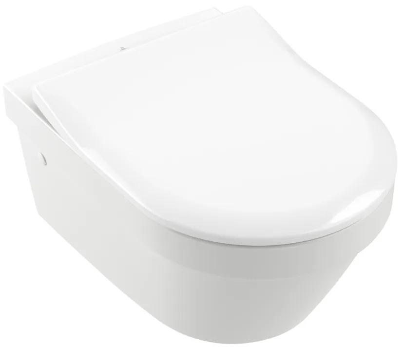 Villeroy & Boch ARCHITECTURA - WC misa bezrámová, 530x370 mm, závesný model, DirectFlush, vodorovný odpad, biela alpin 4694R001