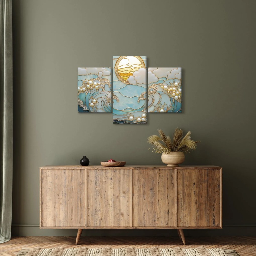 Obraz - 3D perly v oceáne (90x60 cm)