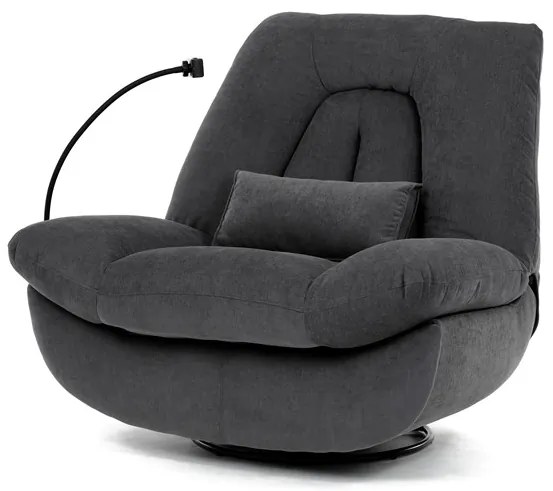 Autronic BONTEC Polohovacie kreslo, elektrické zabudované ovládanie, šedá, látka, TV-7089 GREY2 Farba: Béžová