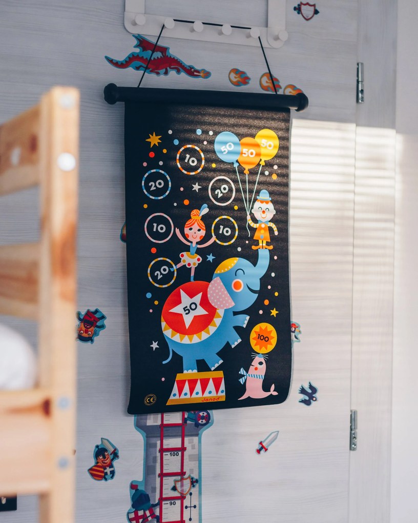 Magnetická hra Terč a šípky - Cirkus