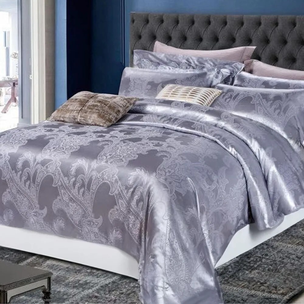 Saténové obliečky GORA GREY 140x200 cm