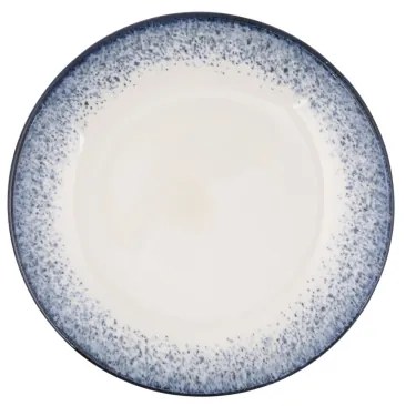 24-dielna jedálenská súprava, biela/modrá, porcelán