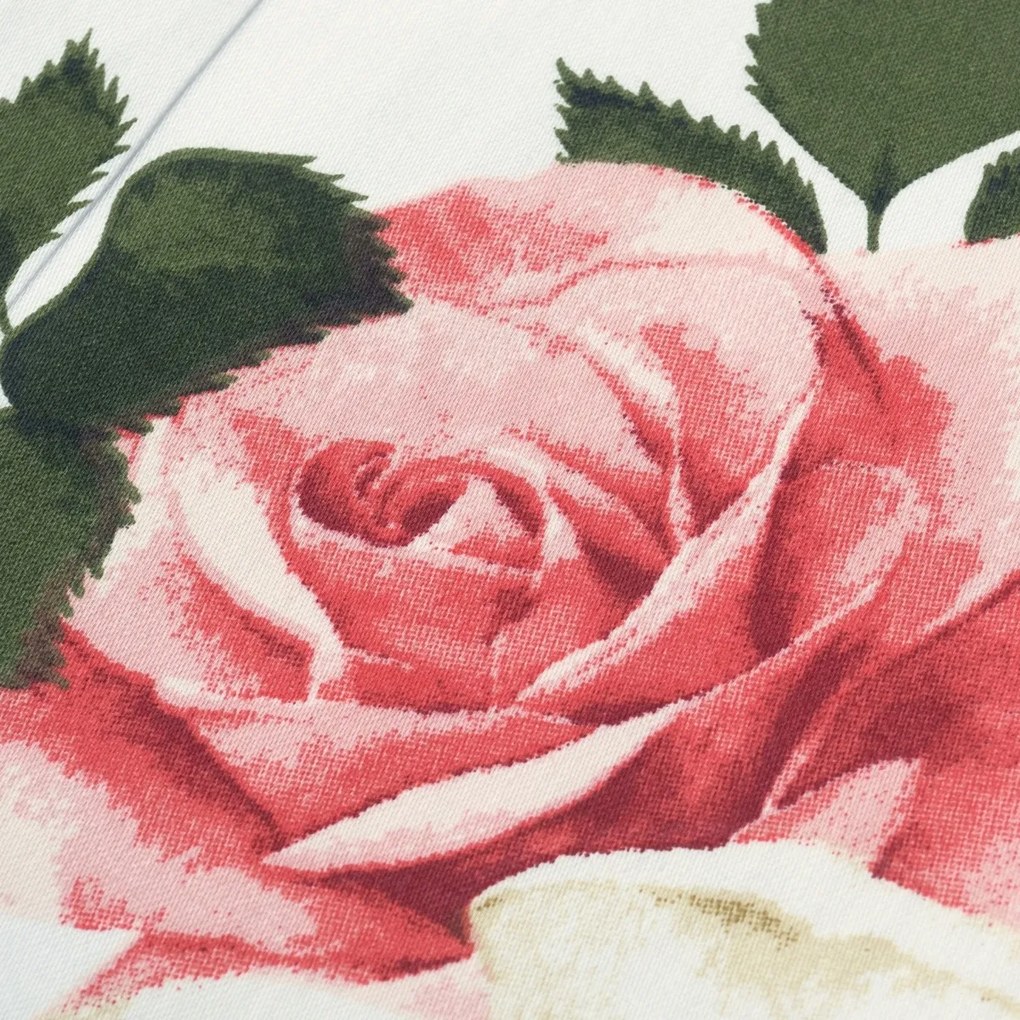 Matex Saténové povlečení Růže s liliemi , 140 x200 cm, 70 x 90 cm