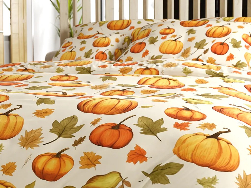 Obliečky z mikrovlákna AUTUMN PUMPKINS farebné Rozmer obliečky: 2 ks 70 x 90 cm | 200 x 220 cm