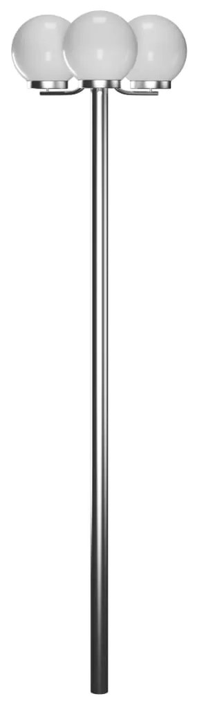 vidaXL Záhradné trojramenné stĺpové svietidlo, 220 cm