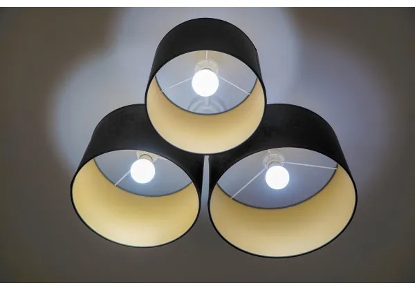 Duolla - Stropné svietidlo ROLLER TRIO 3xE27/60W/230V antracit
