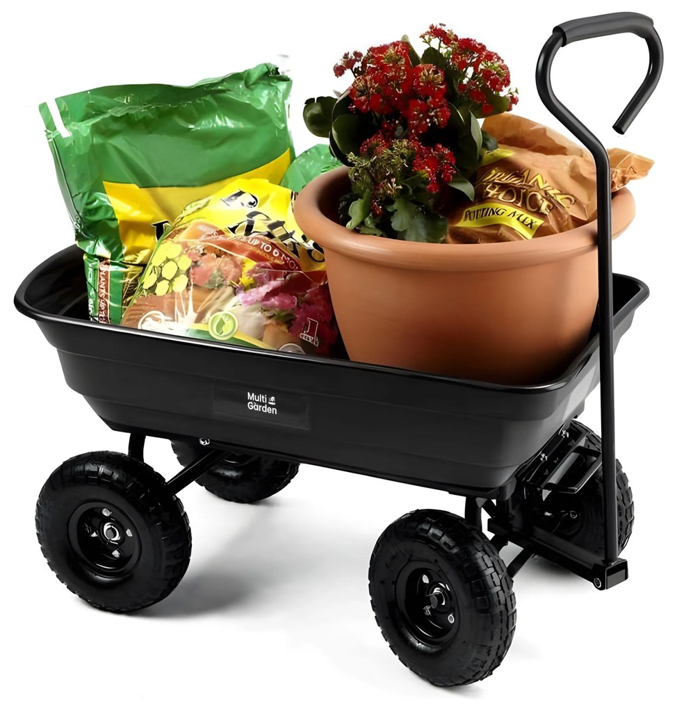 Zahradní vozík MultiGarden černý