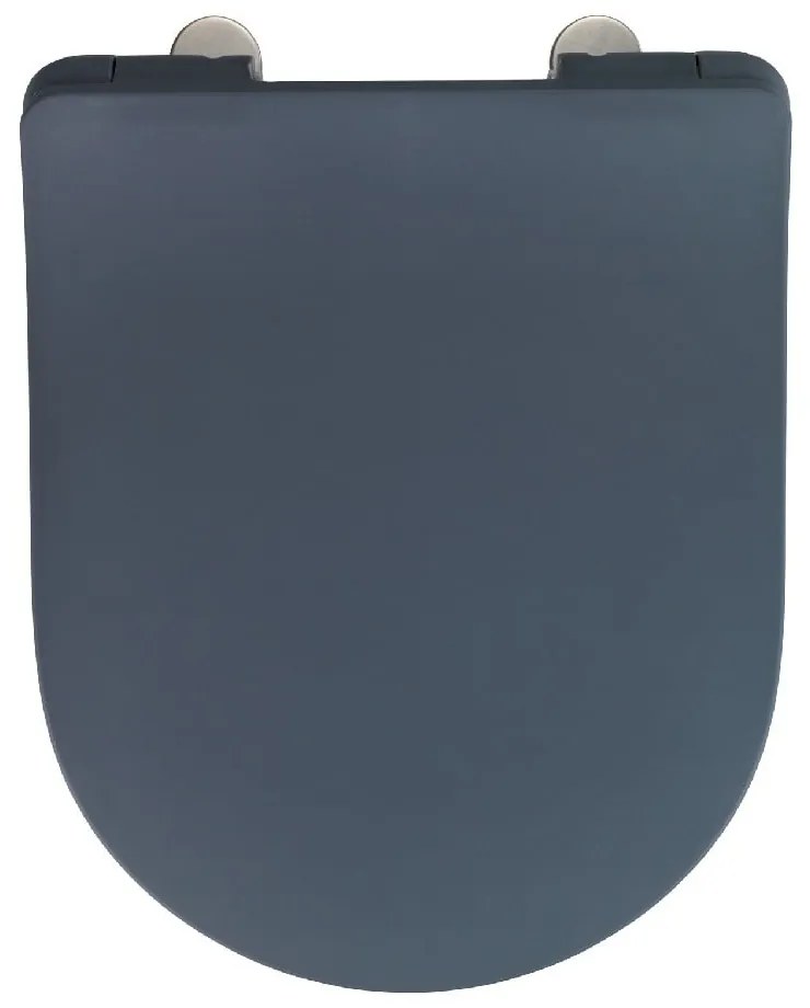 Sivé WC sedadlo Wenko Sedilo Grey, 45,2 × 36,2 cm