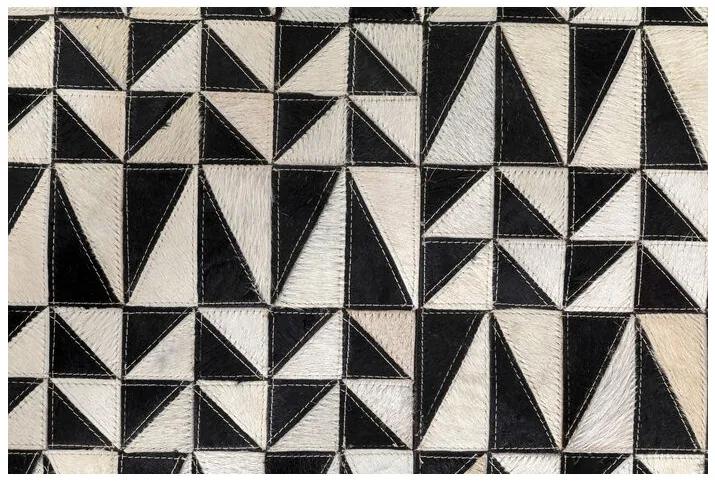 Zigzag koberec čiernobiely 170x240
