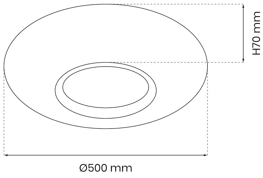Stropné LED svietidlo Tokyo, 1x LED 48w, 3000-6000k, w/g, s ovládačom