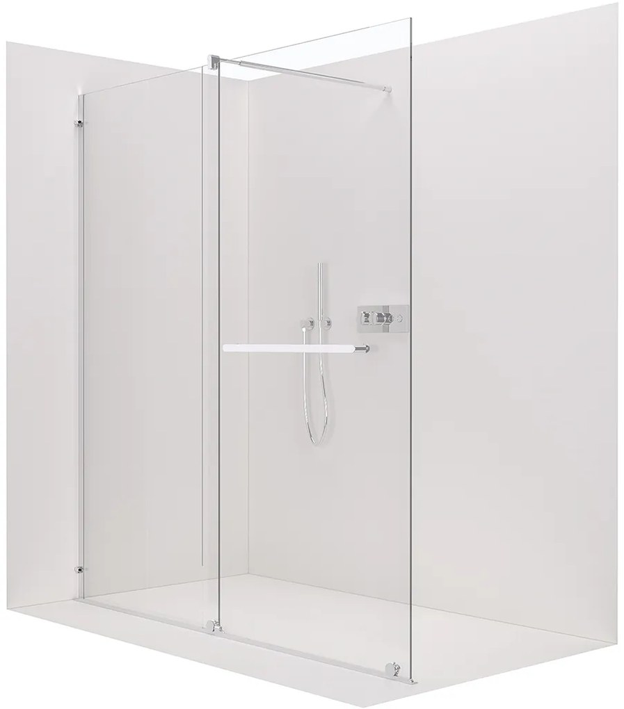 CERANO - Sprchová zástena Medin L/P - chróm, transparentné sklo - 120x195 cm - dvojdielna posuvná, CER-CER-477988