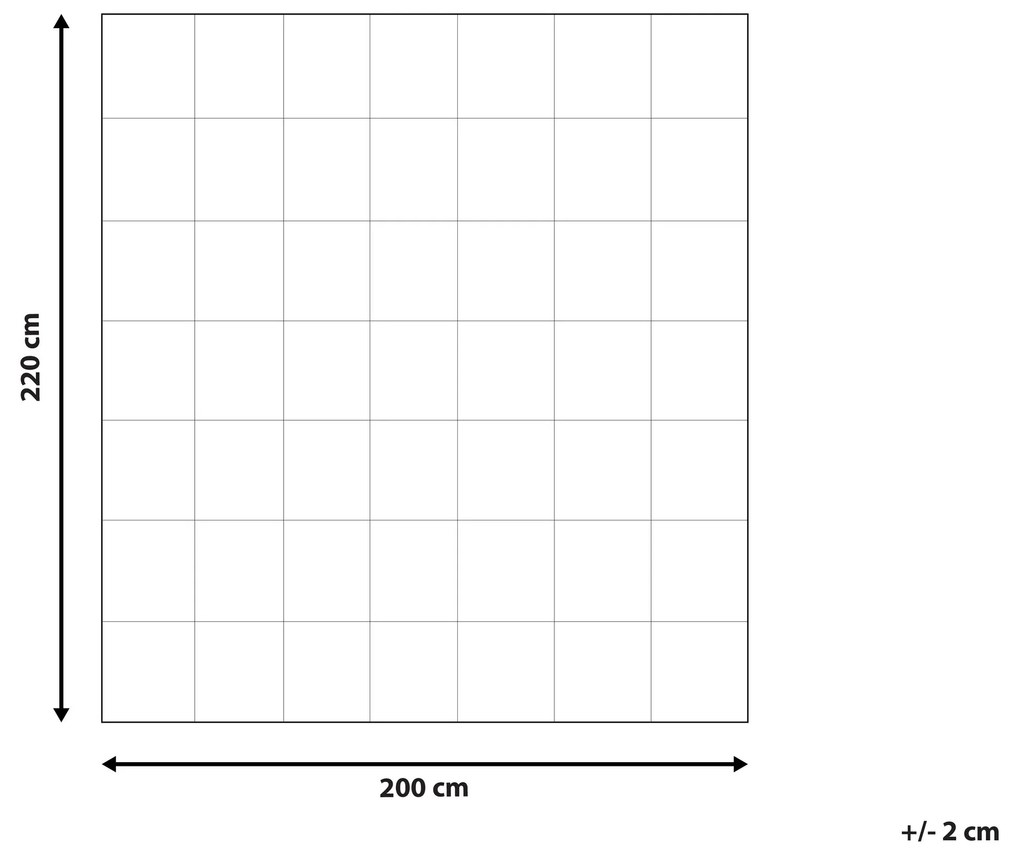 Celoročná posteľná prikrývka z mikrovlákna 200 x 220 cm TELENO Beliani