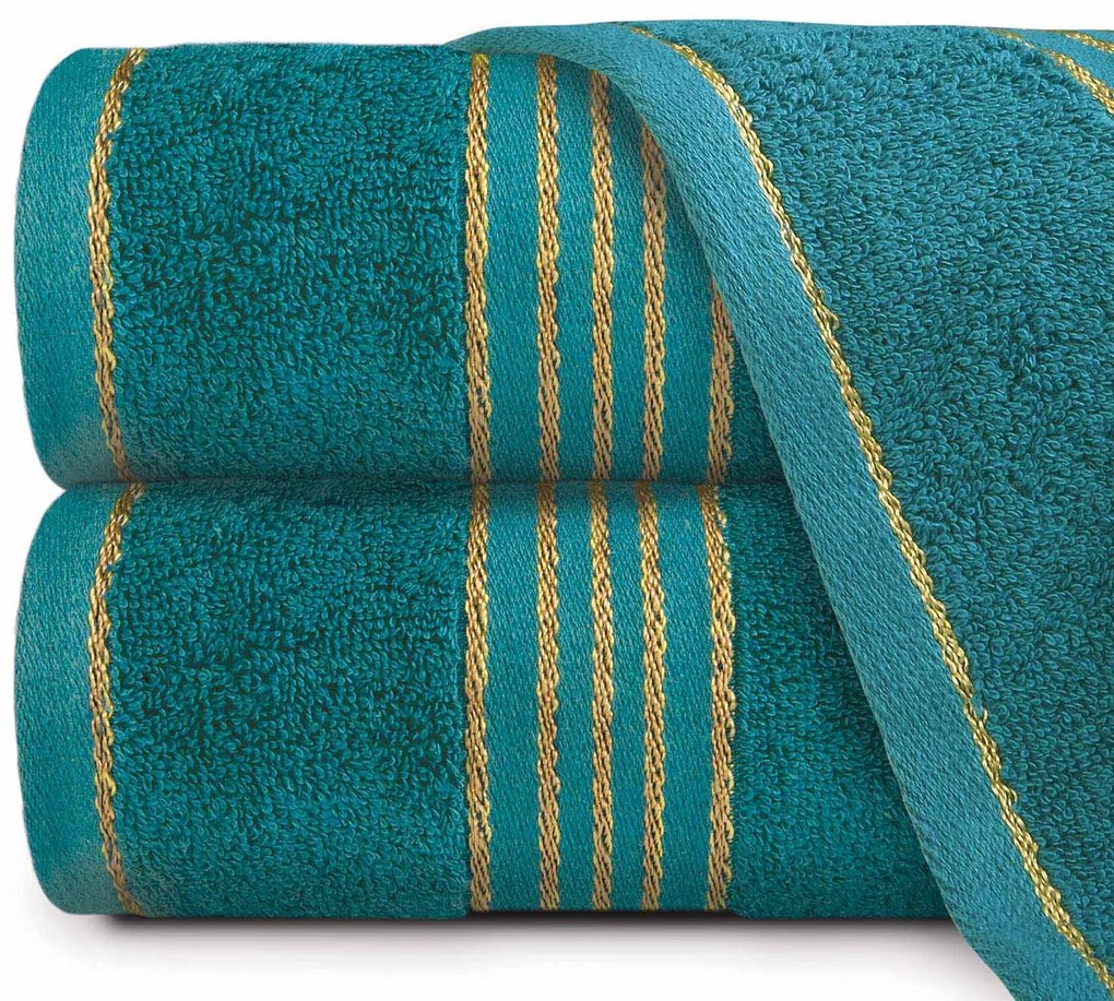 BAVLNENÝ UTERÁK TIWANO 70X140 CM TMAVOTYRKYSOVÁ