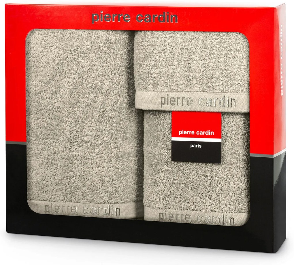 FROTÉ UTERÁK PIERRE CARDIN EVI SADA 30X50 CM, 50X90 CM, 70X140 CM SVETLOBÉŽOVÁ