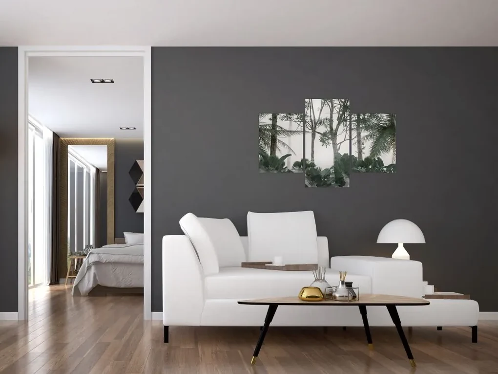 Obraz - Jungle v rannej hmle (90x60 cm)