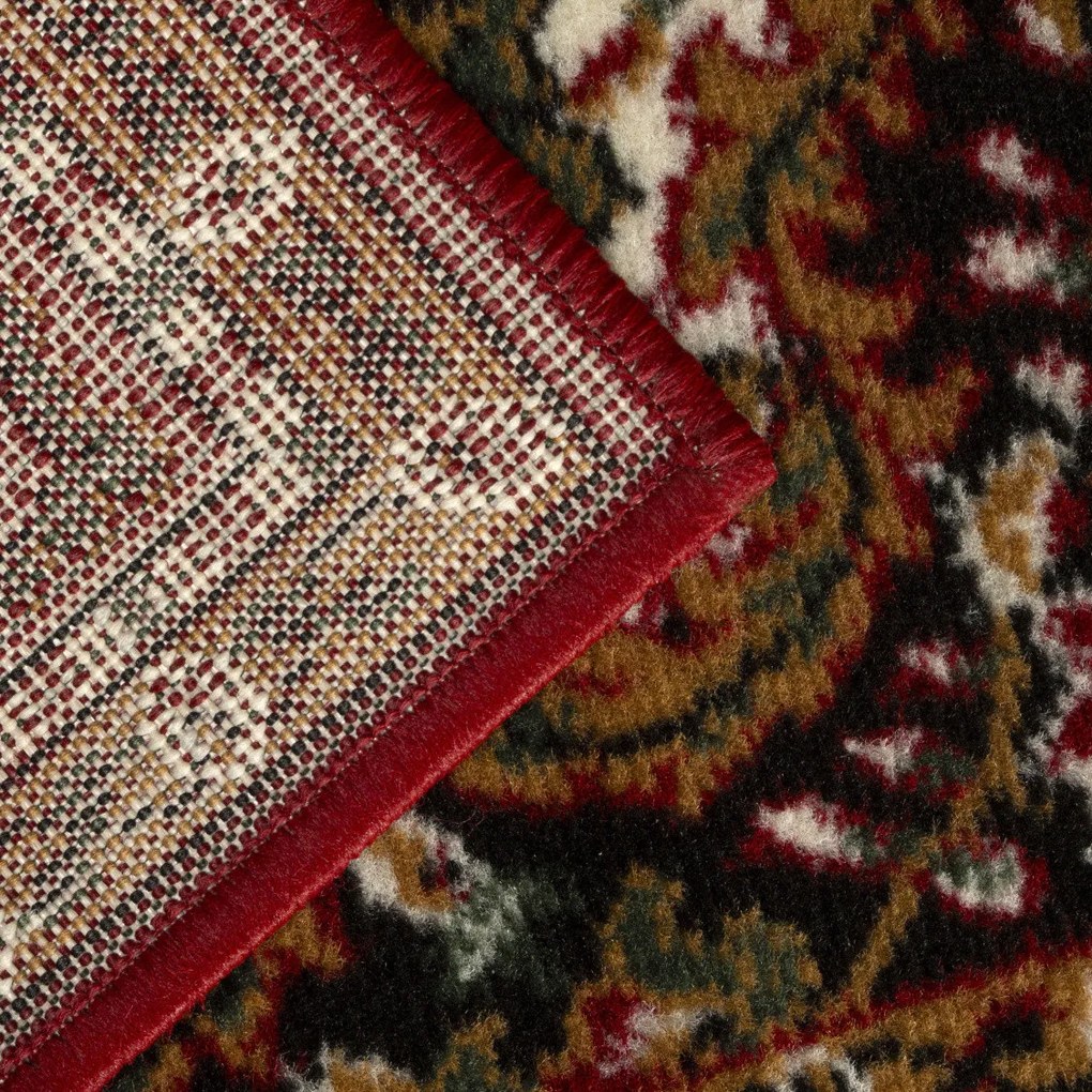 AKCIA: 390x100 cm Behúň na mieru TEHERAN T-102 red - obšitý zo všetkých strán, červená, chodba / predsieň, Alfa Carpets