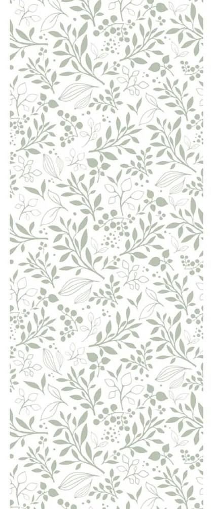 DEKORNIK Simple Subtle Flowers Green - Tapeta