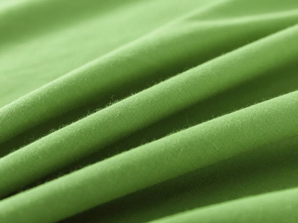 XPOSE® Bavlnené Renforcé obliečky EVITA na dve lôžka - matcha