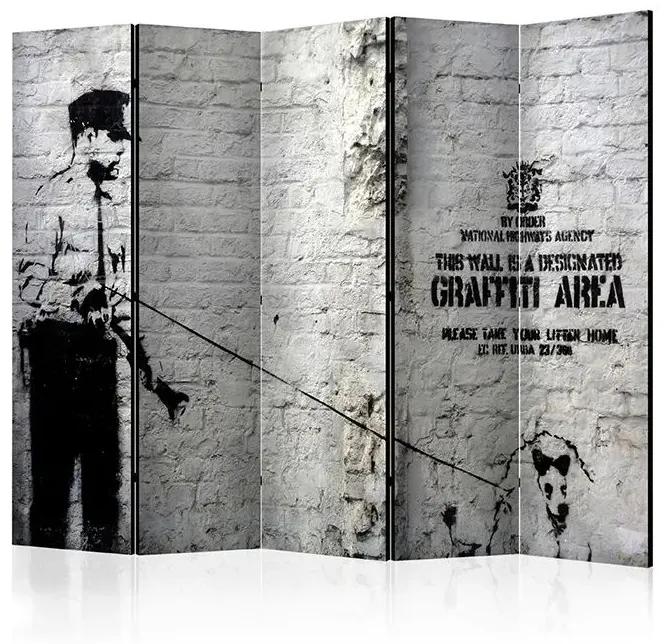 Paraván - Graffiti Area [Room Dividers] Veľkosť: 225x172, Verzia: Jednostranný