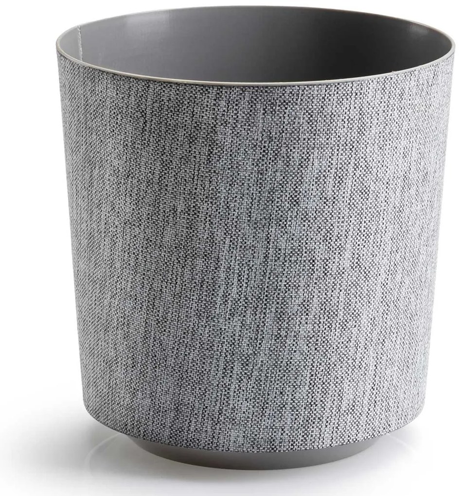 PLASTOVÝ KVETINÁČ ALOE TX 19,5X20 CM SIVÁ
