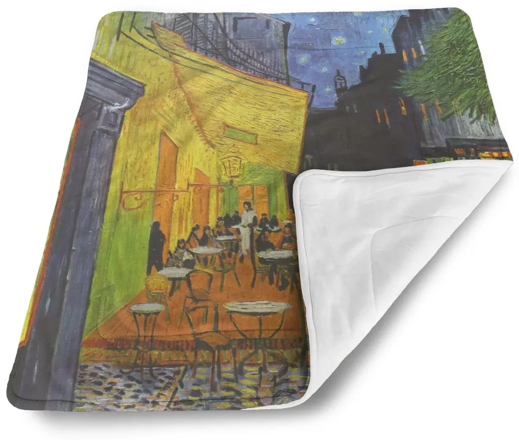 Sablio Deka pre bábätko Terasa kaviarne v noci - Vincent van Gogh - 80x100 cm