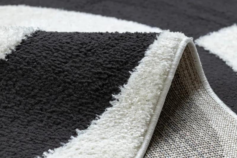 Dywany Łuszczów Kusový koberec Mode 8531 abstract cream/black - 120x170 cm